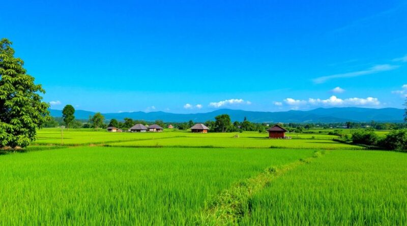 Pemandangan desa Bojonggambir yang indah dan alami.